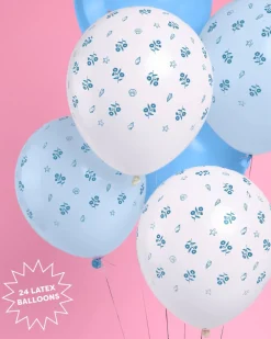 New xo, Fetti Coastal Blue Latex Balloons