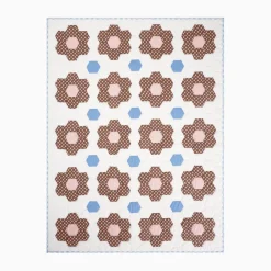 Hot Trudie Constance Chocolate Quilted Throw Blanket