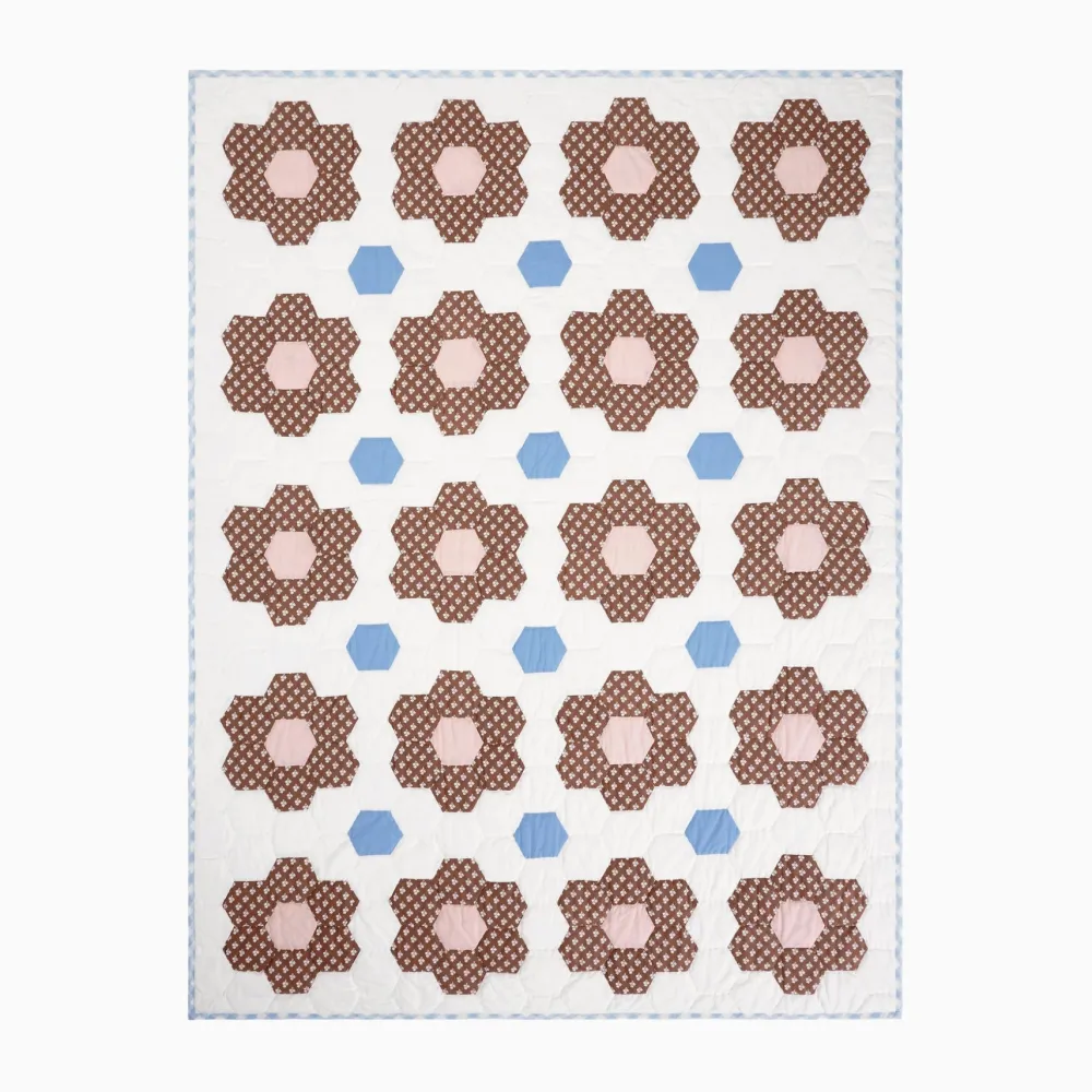 Hot Trudie Constance Chocolate Quilted Throw Blanket