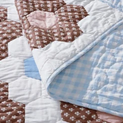Hot Trudie Constance Chocolate Quilted Throw Blanket