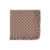 New Trudie Constance Chocolate Ruffled Dinner Napkins - Set of 4