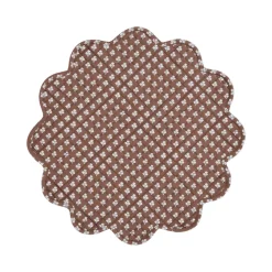 New Trudie Constance Chocolate Wavy Quilted Placemat