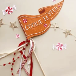 Cami Monet Cookie Taster Christmas Party Pennant