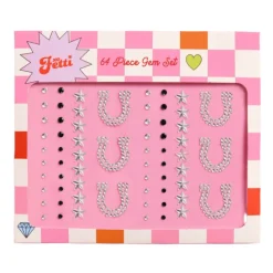 Online xo, Fetti Cowboy Face Gems - Star & Horseshoe Set