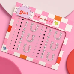 Online xo, Fetti Cowboy Face Gems - Star & Horseshoe Set