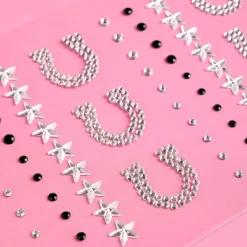 Online xo, Fetti Cowboy Face Gems - Star & Horseshoe Set