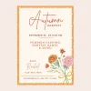 Discount Bonjour Fete Cozy Fall Digital Party Invitation