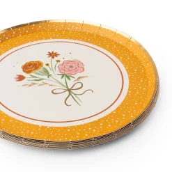 Sale Bonjour Fete Cozy Fall Florals Dessert Plates