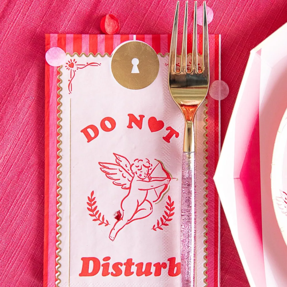Outlet Bonjour Fete Cupid's Crush Do Not Disturb Guest Towels