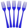 Outlet Crown Display Dark Blue Plastic Forks