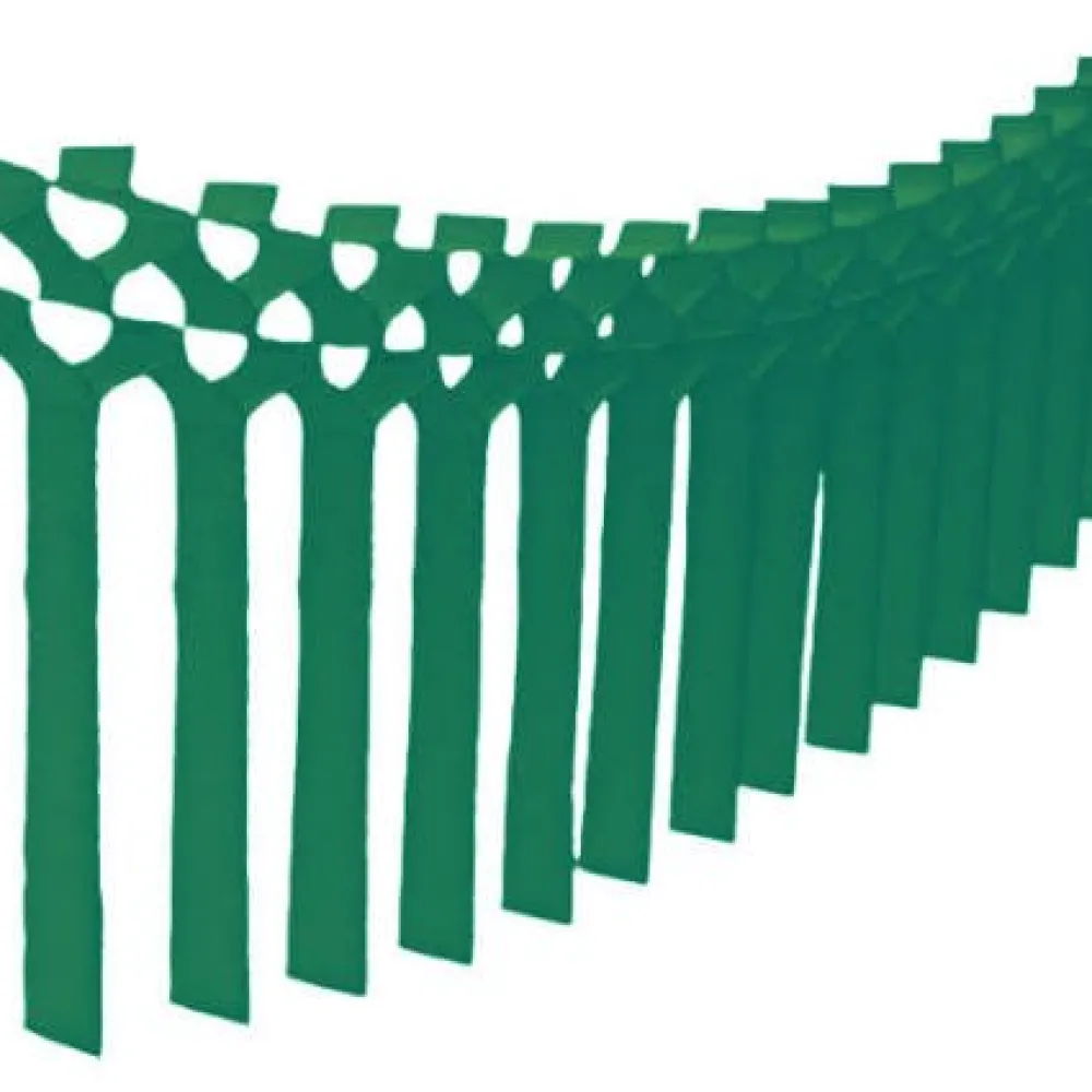Discount Devra Party Dark Green Streamer Garland