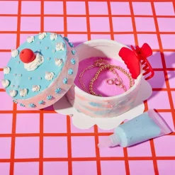 Sale Bright Stripes Decorate-A-Cake Jewelry Box