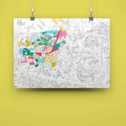 Clearance OMY U.S. Dinosaur Giant Coloring Poster