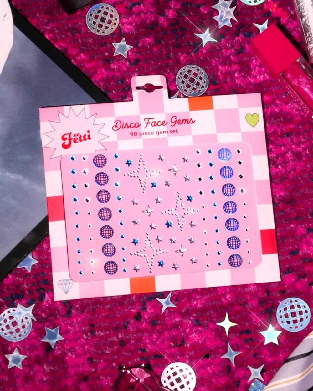 xo, Fetti Disco Face Gems - Rhinestone Gem Set