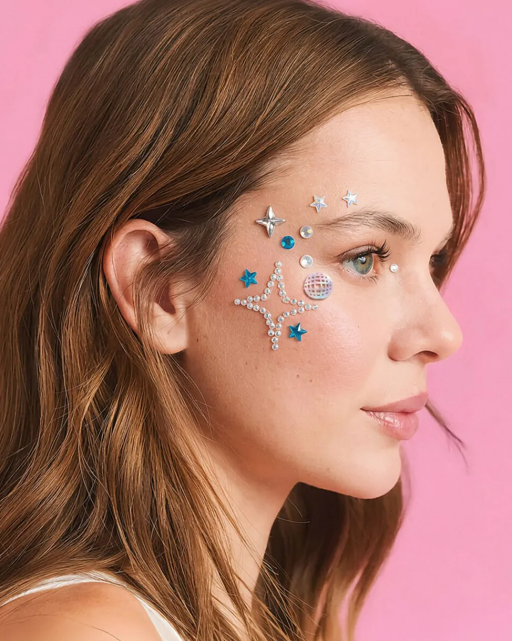 xo, Fetti Disco Face Gems - Rhinestone Gem Set