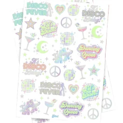 Hot xo, Fetti Disco Glow Temporary Tattoos
