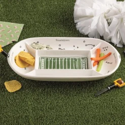 Best Mud Pie Divided Football Field Platter Set