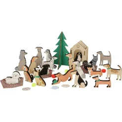 Outlet Meri Meri Dog Lovers Advent Calendar Suitcase with Wooden Toys