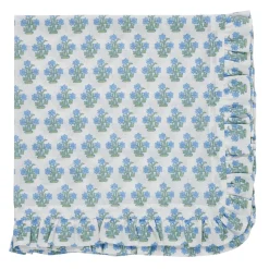 Outlet Trudie Dorothy Blue Ruffled Dinner Napkins - Set of 4