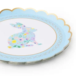 Hot Bonjour Fete Easter Bunny Pastel Floral Small Plates