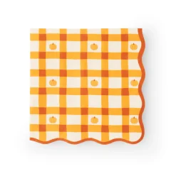 Bonjour Fete Elegant Fall Plaid Dinner Napkins