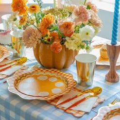 Bonjour Fete Elegant Fall Plaid Dinner Napkins