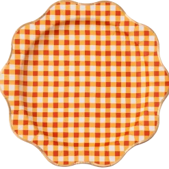 Discount Bonjour Fete Elegant Fall Plaid Dinner Plates