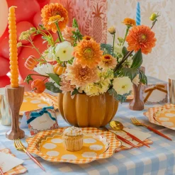 Discount Bonjour Fete Elegant Fall Plaid Dinner Plates