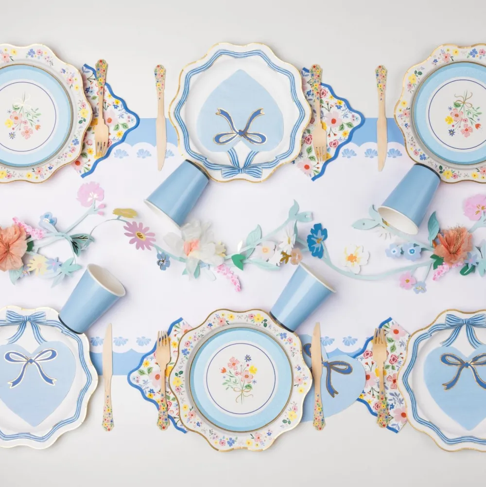 Hot Meri Meri Elegant Floral Wooden Cutlery