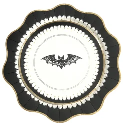 Best Bonjour Fete Elegant Halloween Dessert Lacy Bat Plates