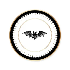 Best Bonjour Fete Elegant Halloween Dessert Lacy Bat Plates