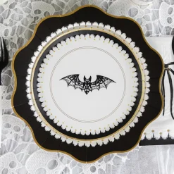Sale Bonjour Fete Elegant Halloween Dinner Plates