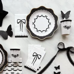 Sale Bonjour Fete Elegant Halloween Dinner Plates