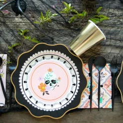 Sale Bonjour Fete Elegant Halloween Dinner Plates