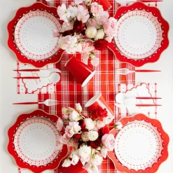 New Bonjour Fete Elegant Valentine Dinner Plates