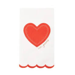 New Bonjour Fete Elegant Valentine Guest Towels