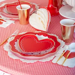 Bonjour Fete Elegant Valentine Heart Shaped Plates