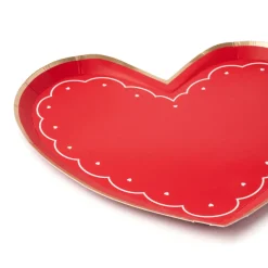 Bonjour Fete Elegant Valentine Heart Shaped Plates