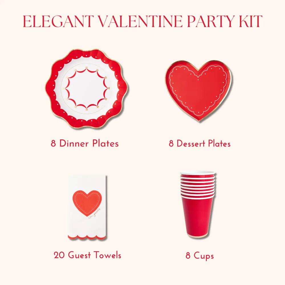 Outlet Bonjour Fete Elegant Valentine Party Kit