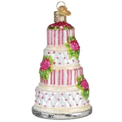 Sale Old World Christmas Elegant Wedding Cake Ornament