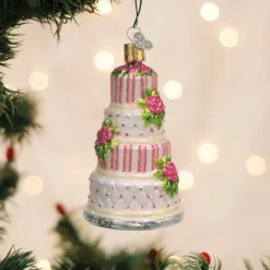 Sale Old World Christmas Elegant Wedding Cake Ornament