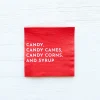 Best Bonjour Fête Elf Candy Small Red Napkins