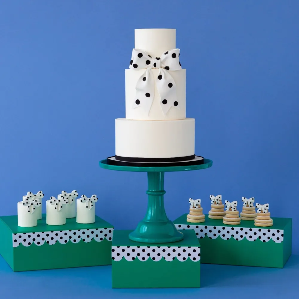Clearance Bonjour Fete Emerald Green Display Box Risers