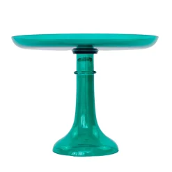 Sale Estelle Colored Glass Emerald Green Glass Cake Stand