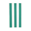 Bonjour Fete Emerald Green Signature Cabana Stripe Guest Towels