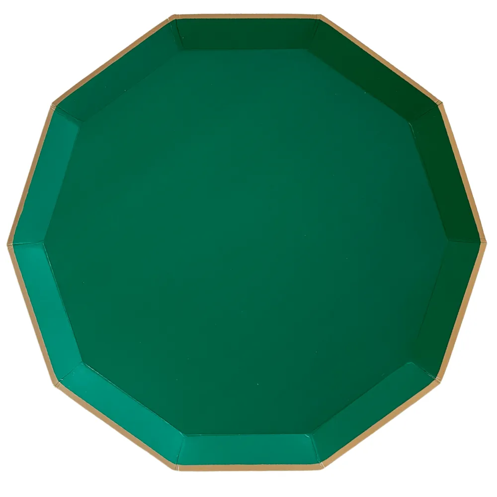 Sale Bonjour Fete Emerald Green Signature Large Plates