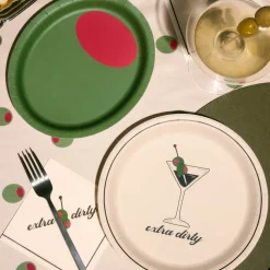 New xo, Fetti Extra Dirty Martini Plate Set