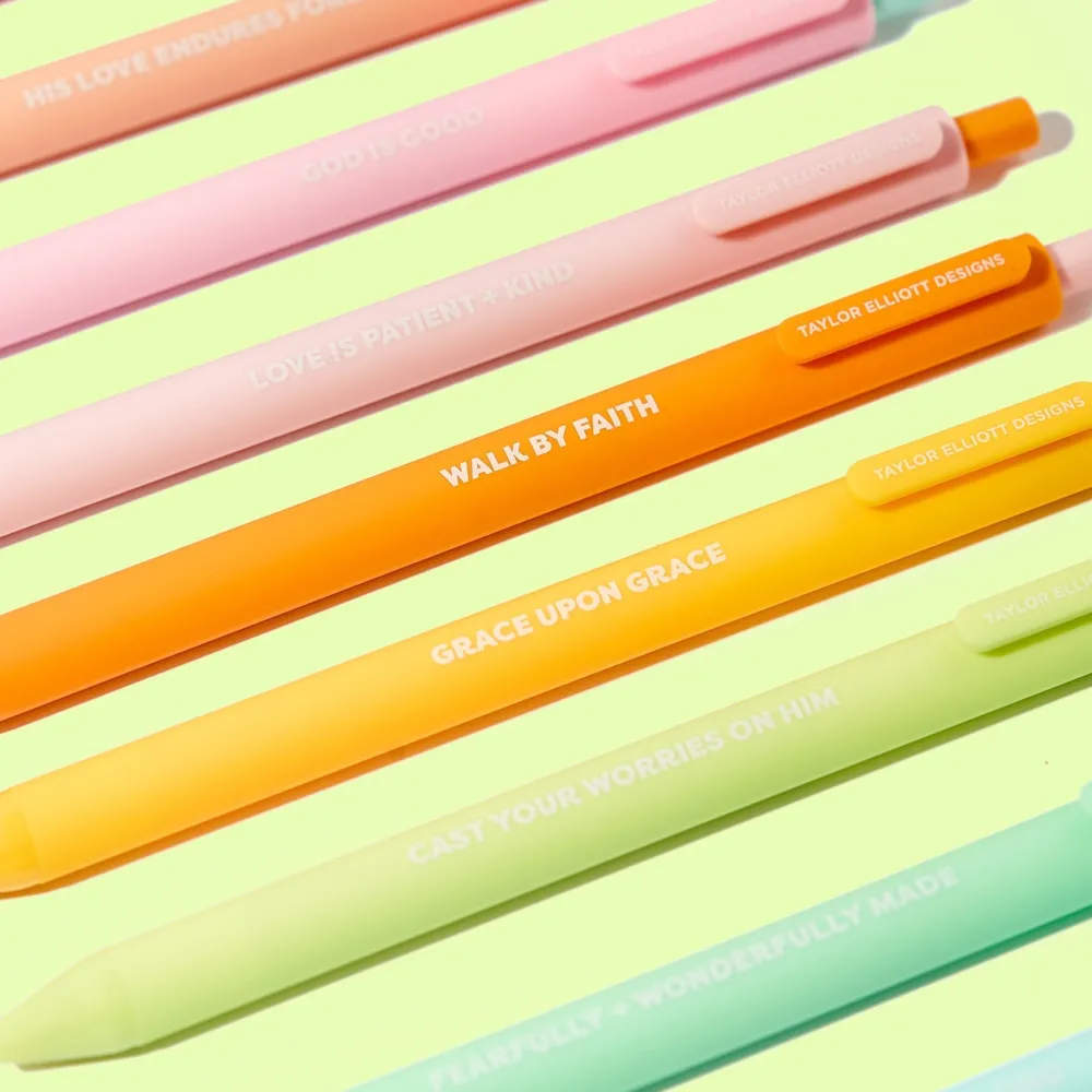 Discount Taylor Elliott Designs Faith Colored Ink Pen Set