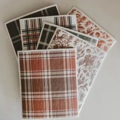 Sweet Water Decor Fall Pattern Swedish Dishcloths