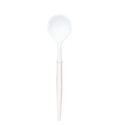 New Sophistiplate Fancy Blush Pink and White Cutlery